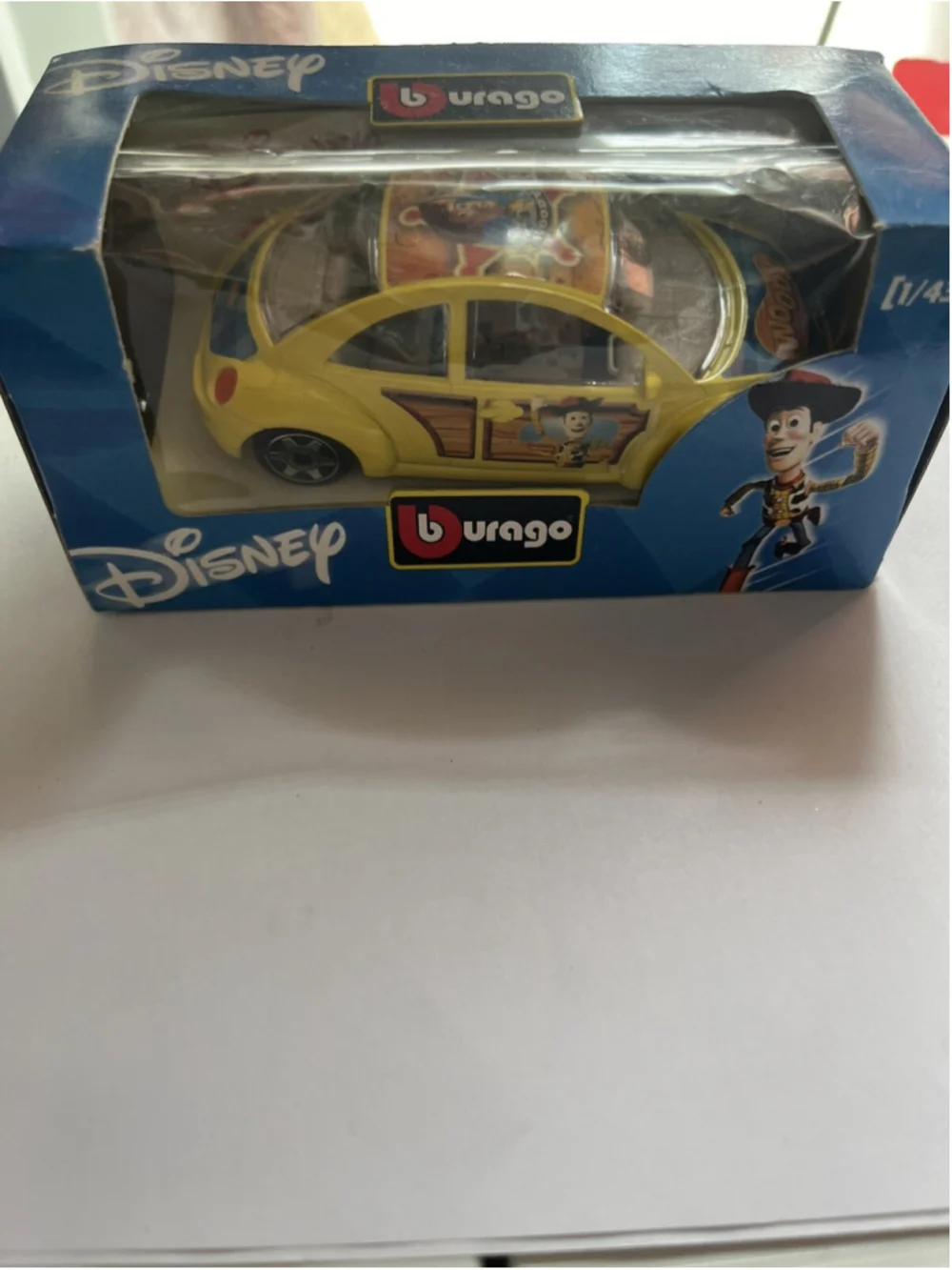 Disney bburago Toy Story's Woody Car 1/43 Diecast In Box Italy TOO CUTE ,SEE